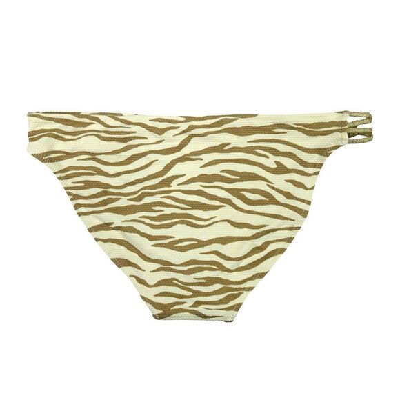 aerie Animal Print Pique Knot Bikini Bottom - Size Medium - Picture 2 of 3